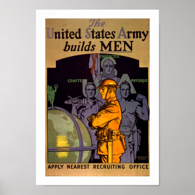 Affiches L'armée construit des hommes (Devant)