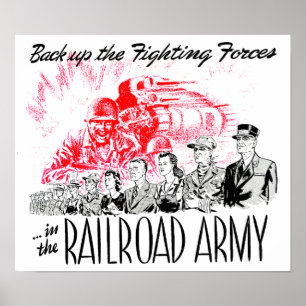Affiches L'armée de chemin de fer - soutenez les forces de