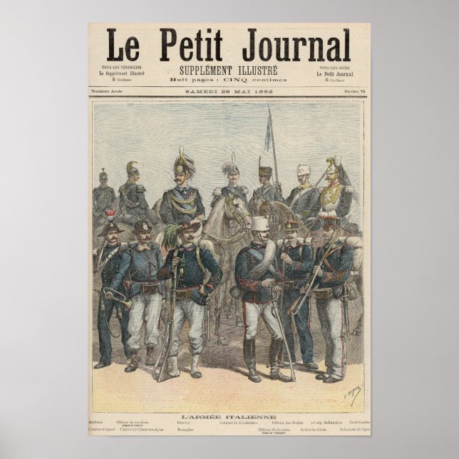 Affiches L'armée italienne (Devant)