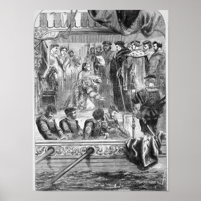 Affiches L'arrestation d'Anne Boleyn (Devant)