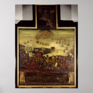 Affiches L'arrivée de la Reine Elizabeth I chez Tilbury
