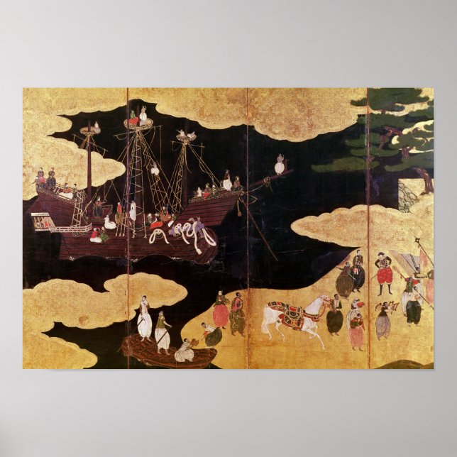 Affiches L'arrivée des Portugais au Japon 2 (Devant)