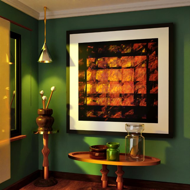 Affiches L'art Abstrait au mur (The Wall Abstract Art Poster)