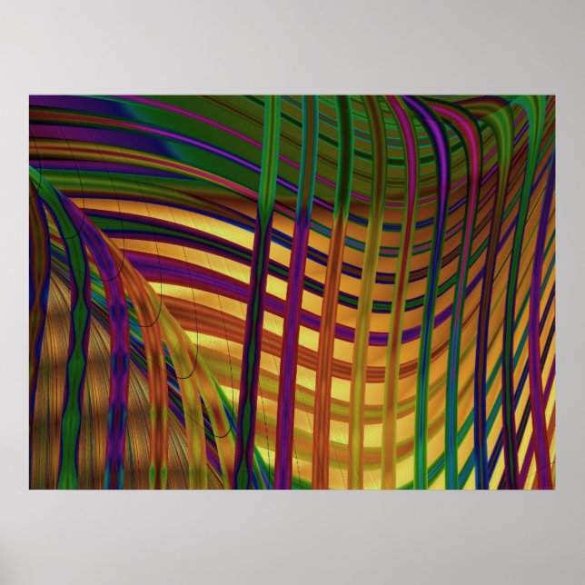 Affiches L'art Abstrait des algues (Devant)