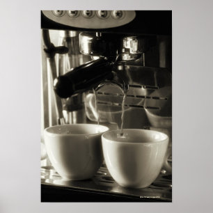 Affiches L'art de faire du café frais / pourboire