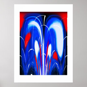 Affiches L'art des flammes cosmiques