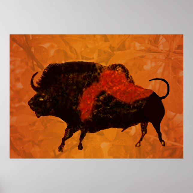 Affiches Lascaux Bison (Devant)