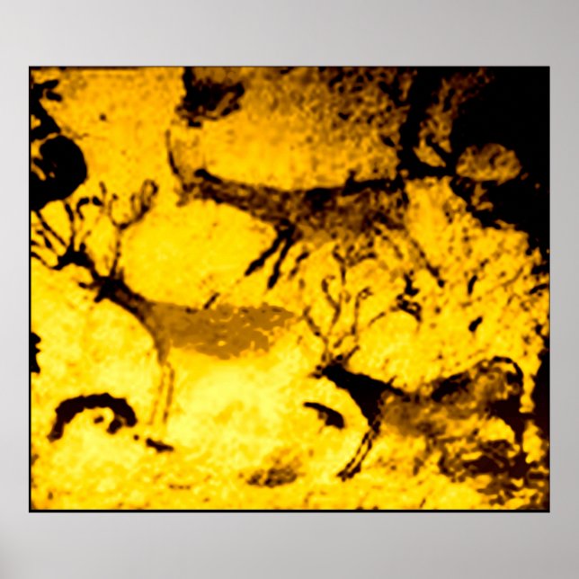 Affiches Lascaux Deer Herd (Devant)