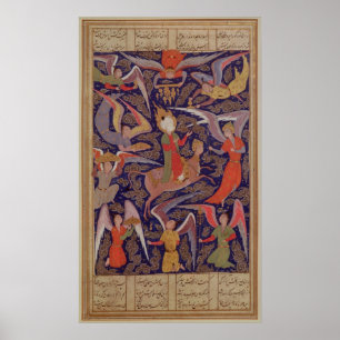 Affiches L'Ascension du prophète Mahomet, persan