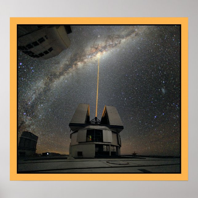 Affiches Laser D'Astronomie Vers Des Voies Lactées (Devant)