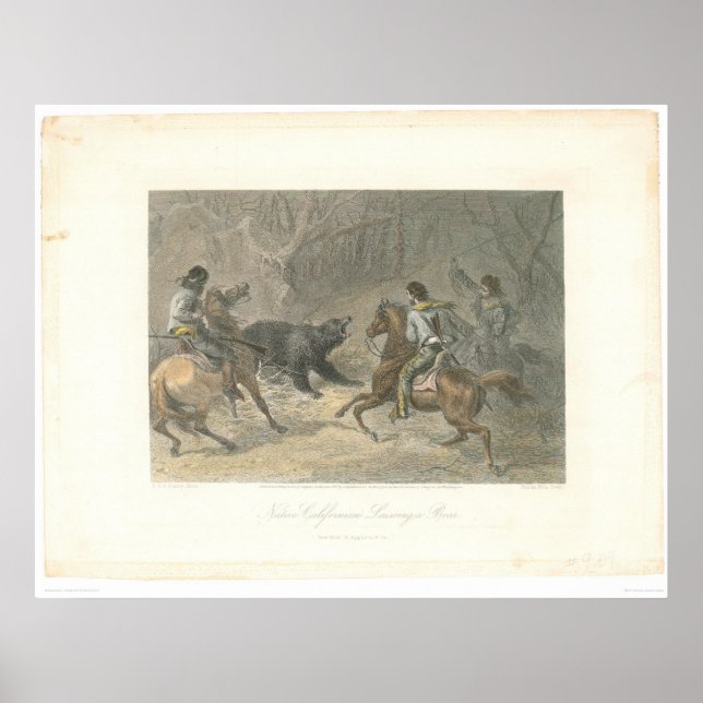 Affiches Lassoing a Bear (1178A) (Devant)