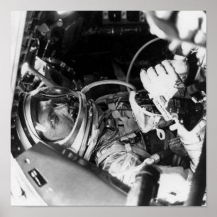 Affiches L'astronaute John Glenn à l'intérieur de l'amitié