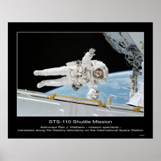 Affiches L'astronaute Rex J. Walheim à côté du Spa internat