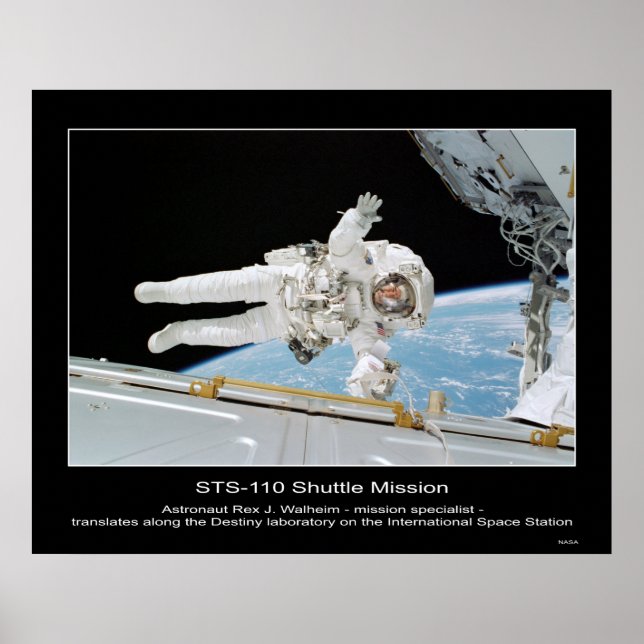 Affiches L'astronaute Rex J. Walheim à côté du Spa internat (Devant)