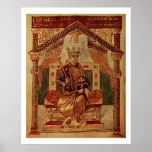 Affiches Lat 1152 f.3v Charlemagne (Carolus Magnus, Charles