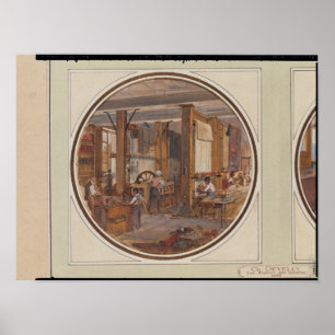 Affiches L'atelier de gobelins, 1840