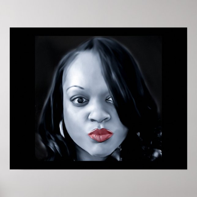 Affiches Latoya Black/White (Devant)