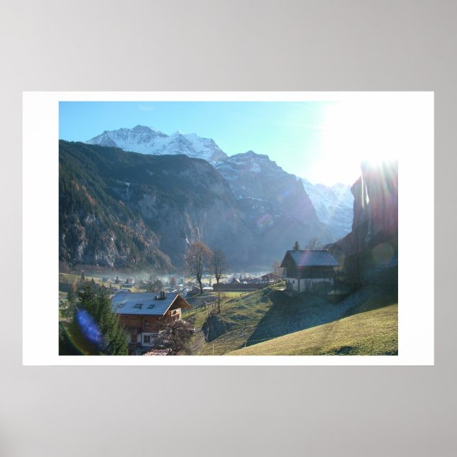 Affiches Lauterbrunnen Fog (Devant)