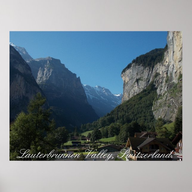 Affiches Lauterbrunnen Valley Suisse 1 (Devant)