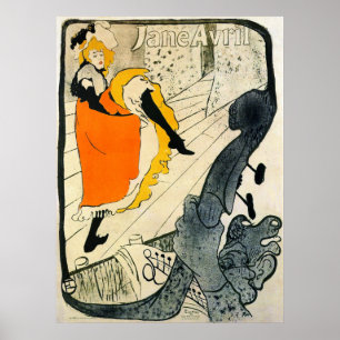Affiches Lautrec : Jane Avril Danicng Pouvoir-Peut