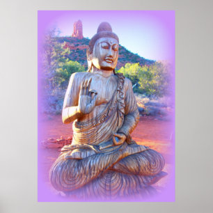 Affiches lavande aura buddha