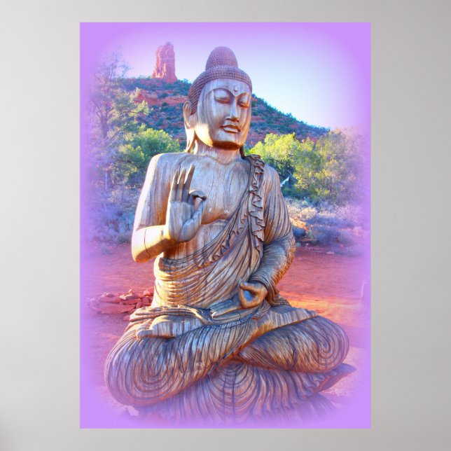 Affiches lavande aura buddha (Devant)