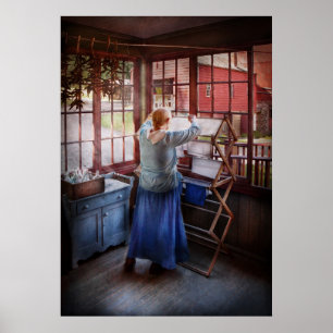 Affiches Lave-linge - Miss Lady Blue