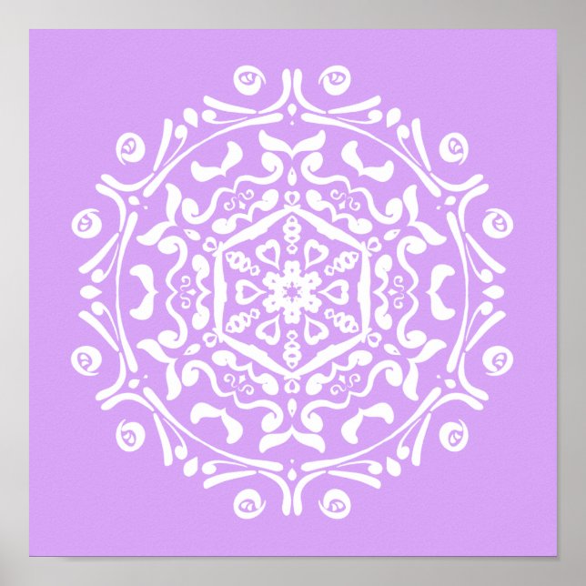 Affiches Lavender Mandala (Devant)