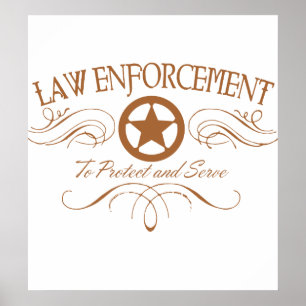 Affiches Law Enforcement Western