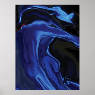 Affiches Le baiser bleu