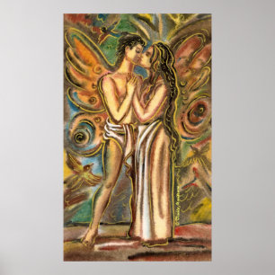 Affiches Le baiser de papillon