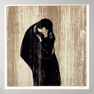Affiches Le baiser d'Edvard Munch,