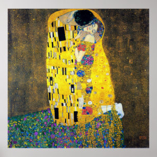Affiches Le baiser, Gustav Klimt