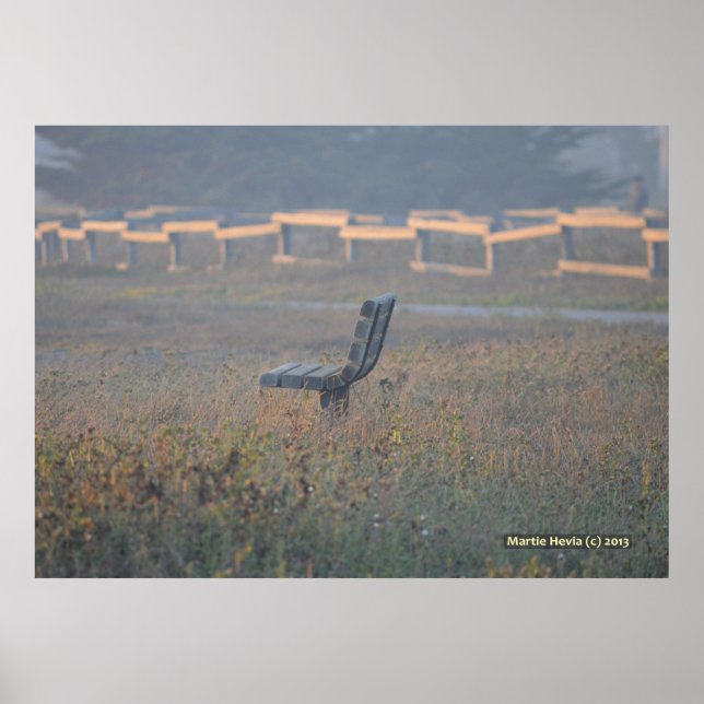 Affiches Le banc (Devant)