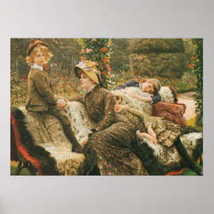 Affiches Le Banc du jardin James Tissot Art