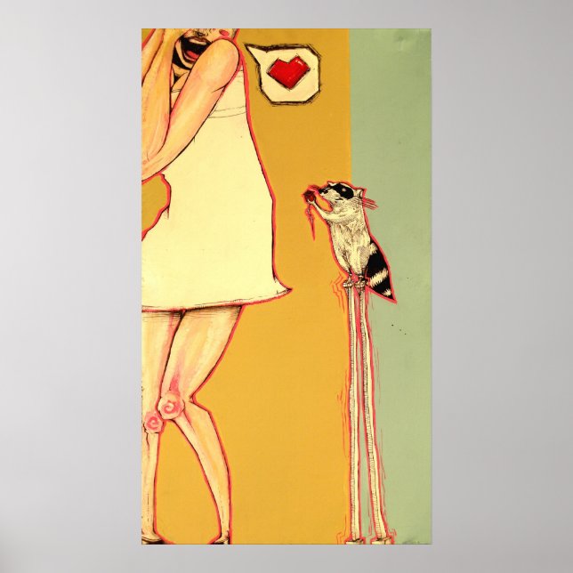 Affiches Le Bandit Masqué Tire Un Coeur (Devant)