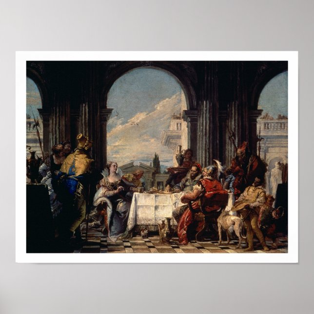 Affiches Le Banquet d'Anthony et Cléopâtre, c.1744 (huile (Devant)