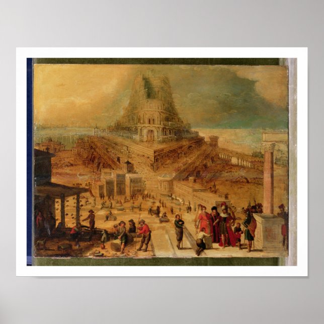 Affiches Le bâtiment de la Tour de Babel (panneau) (Devant)