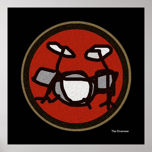 Affiches le batteur (Devant)