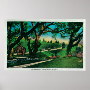 Affiches Le beau Busch GardensPasadena submergé, CA