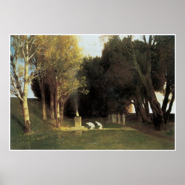 Affiches Le Bois Sacré, 1882, Arnold Bocklin (Devant)