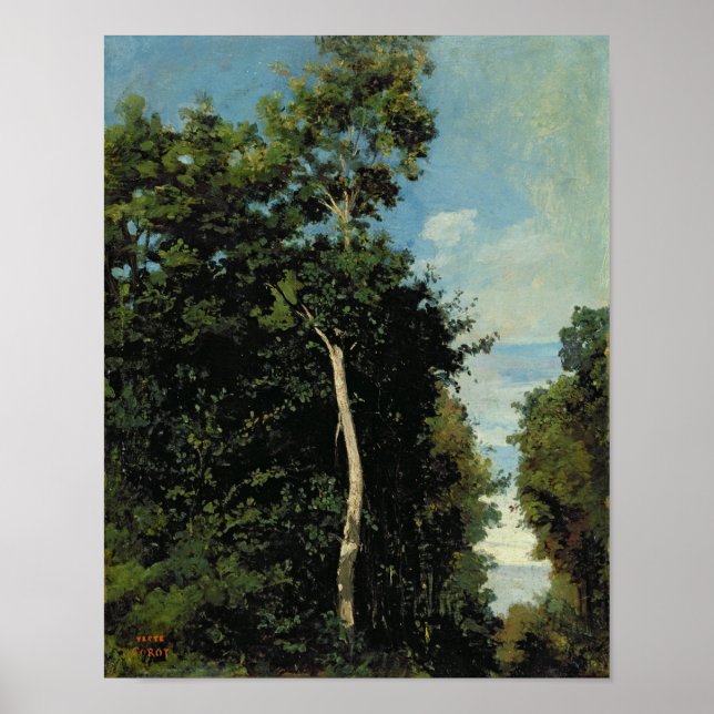 Affiches Le bois sur la Côte de grâce à Honfleur (Devant)