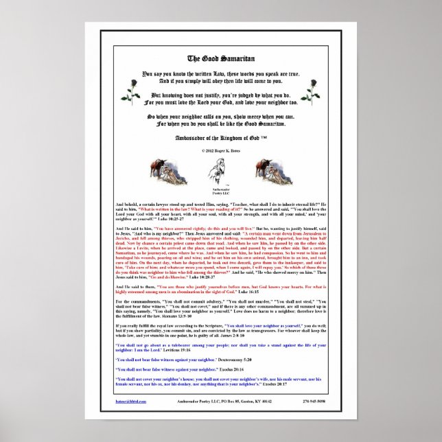 Affiches Le bon samaritain (Devant)