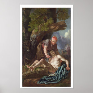 Affiches Le bon Samaritain, c.1751-52 (huile sur la toile)