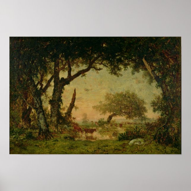 Affiches Le bord de la forêt à Fontainebleau (Devant)