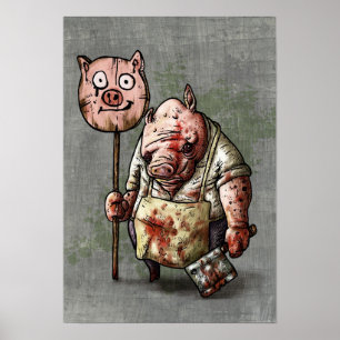 Affiches Le boucher de porc
