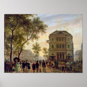 Affiches Le boulevard Saint-Martin et le théâtre de