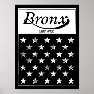 Affiches Le Bronx   Drapeau américain de New York