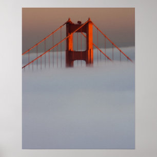 Affiches Le brouillard envahit la baie de San Francisco cou