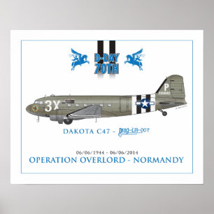 Affiches Le C-47 SKYTRAIN du DAKOTA - TRAÎNEZ-les OOT